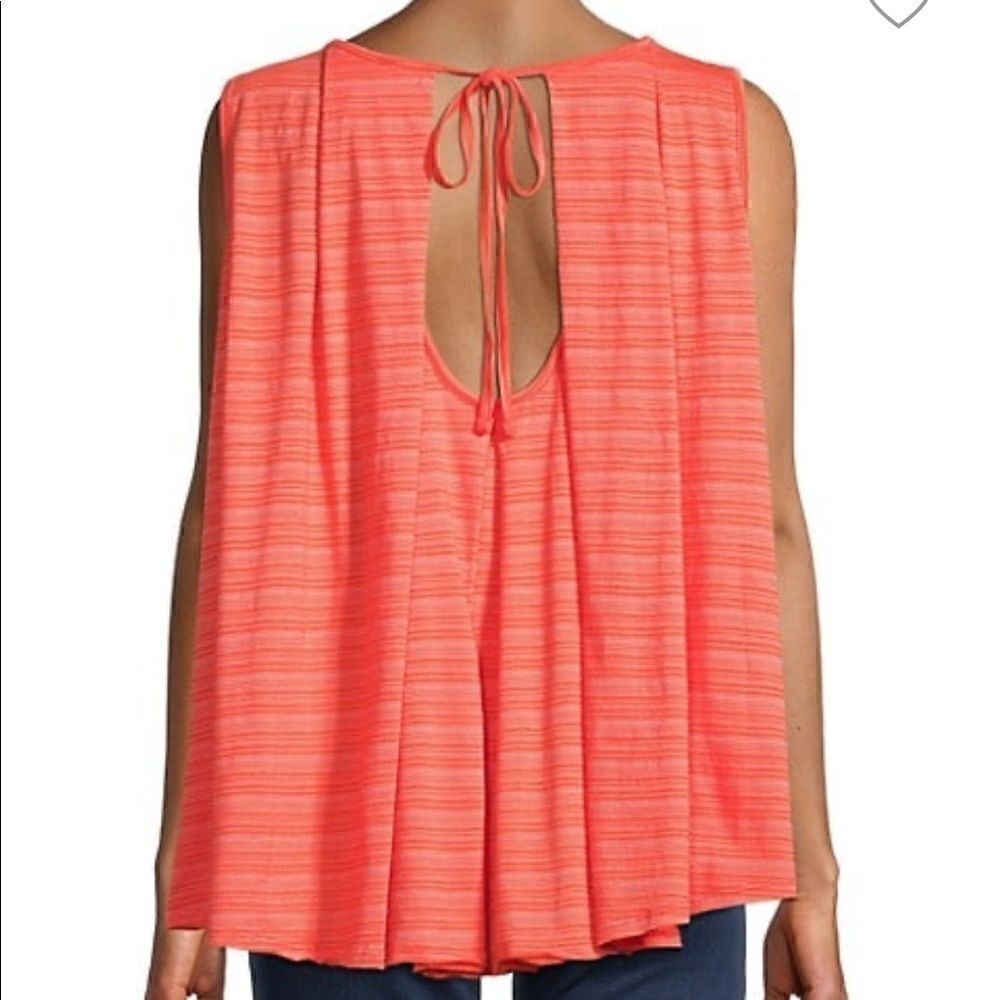 FREE PEOPLE Turn It Up Striped High-Low Tank Top XS - Picture 2 of 7
